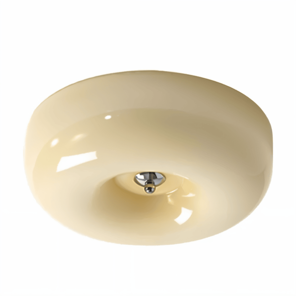 Contemporary Glass Smooth Dome Ceiling Light 1-Light