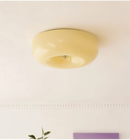 Contemporary Glass Smooth Dome Ceiling Light 1-Light