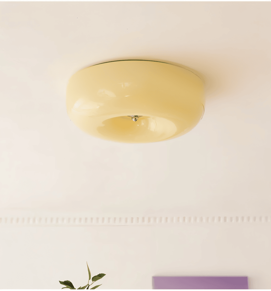 Contemporary Glass Smooth Dome Ceiling Light 1-Light