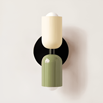 Contemporary Iron Round Backplate Wall Light 1-Light