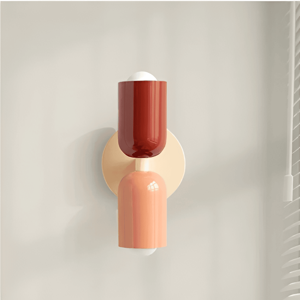 Contemporary Iron Round Backplate Wall Light 1-Light