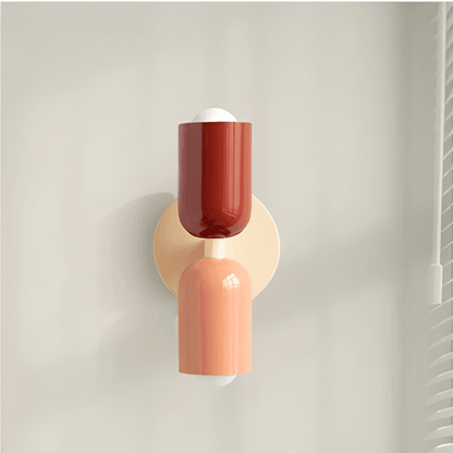 Contemporary Iron Round Backplate Wall Light 1-Light