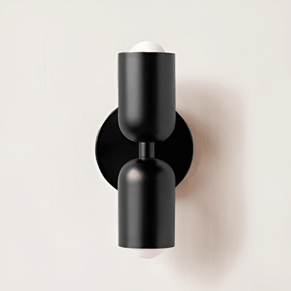 Contemporary Iron Round Backplate Wall Light 1-Light