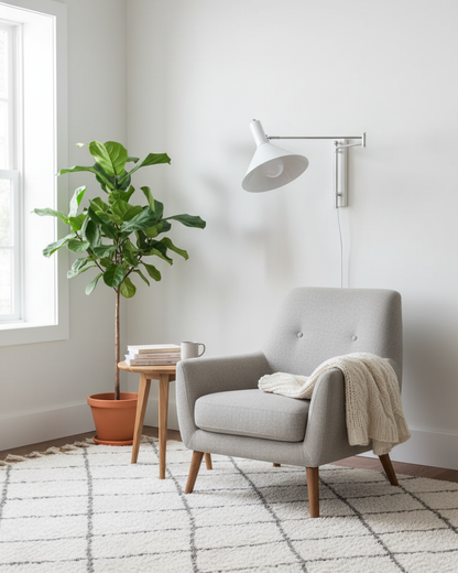 Contemporary Metal Cone Shade Wall Light 1-Light
