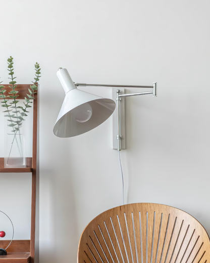 Contemporary Metal Cone Shade Wall Light 1-Light