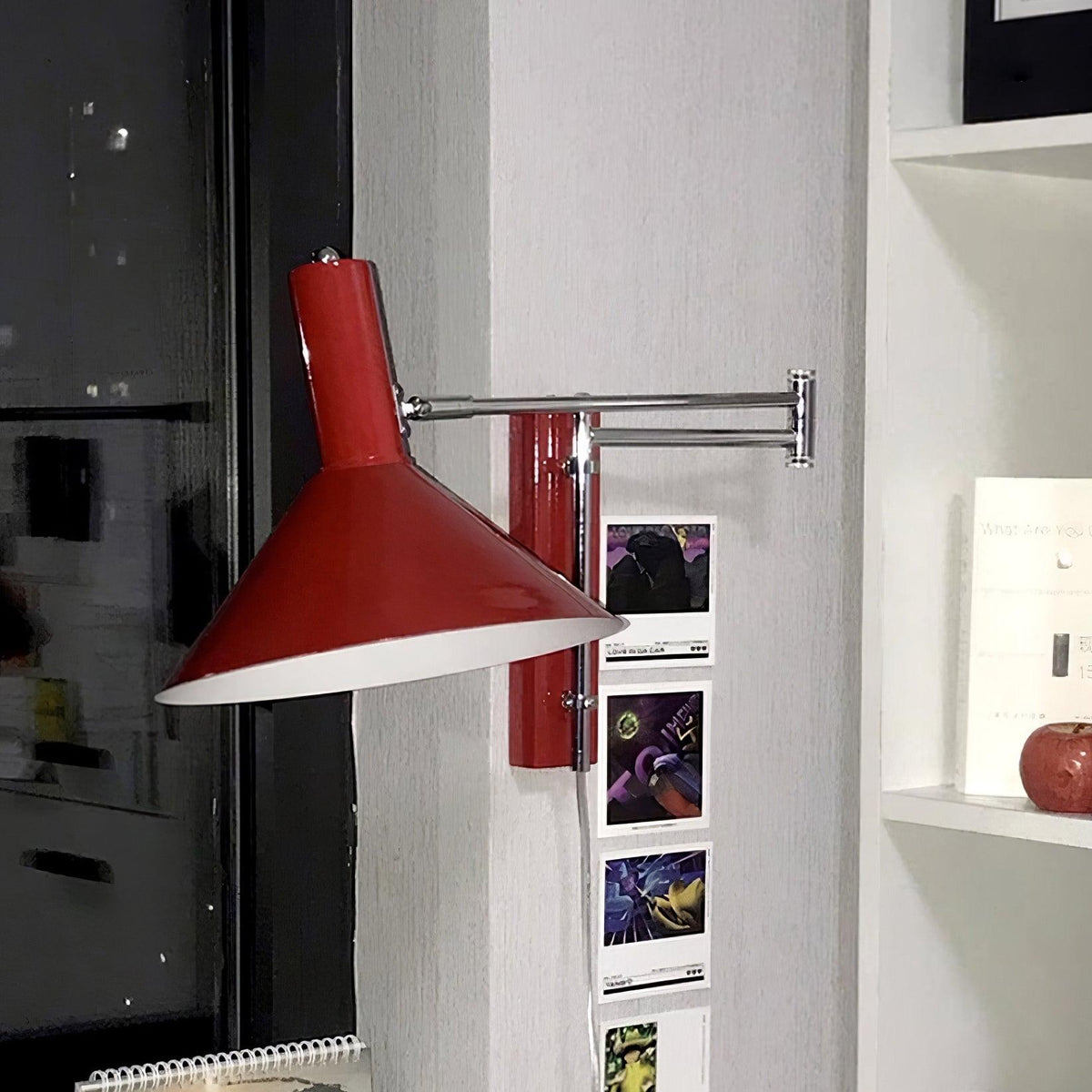 Contemporary Metal Cone Shade Wall Light 1-Light
