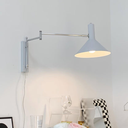 Contemporary Metal Cone Shade Wall Light 1-Light