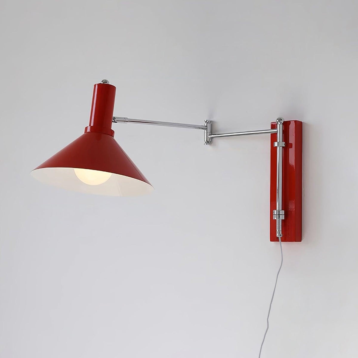 Contemporary Metal Cone Shade Wall Light 1-Light