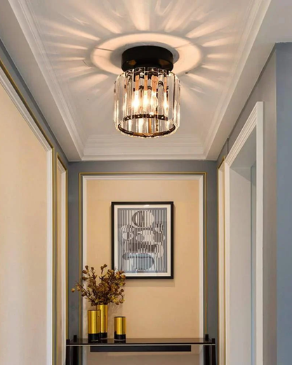 Contemporary Glass Square Ceiling Light 1-Light