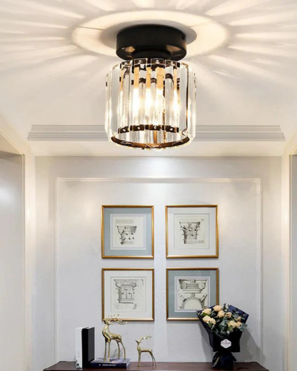 Contemporary Glass Square Ceiling Light 1-Light