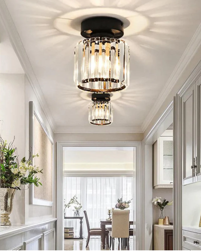 Contemporary Glass Square Ceiling Light 1-Light