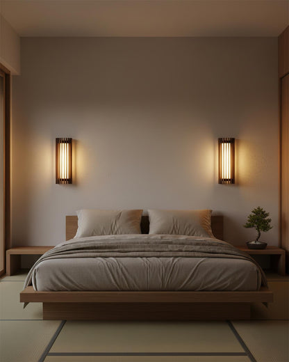 Contemporary Acrylic Vertical Linear Wall Light 1-Light