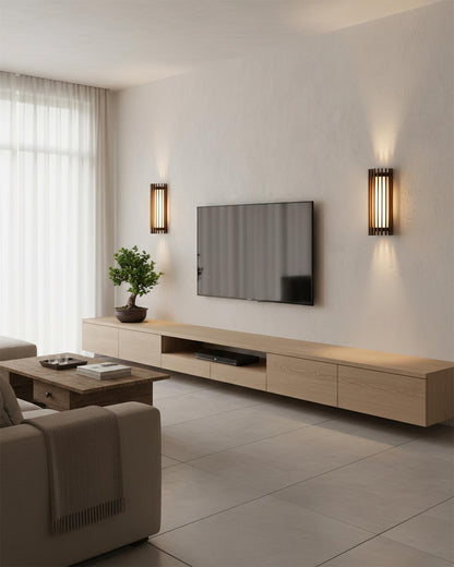 Contemporary Acrylic Vertical Linear Wall Light 1-Light