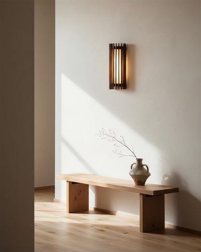 Contemporary Acrylic Vertical Linear Wall Light 1-Light