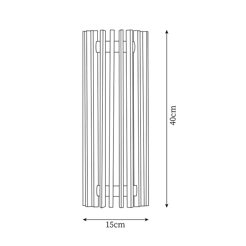 Contemporary Acrylic Vertical Linear Wall Light 1-Light