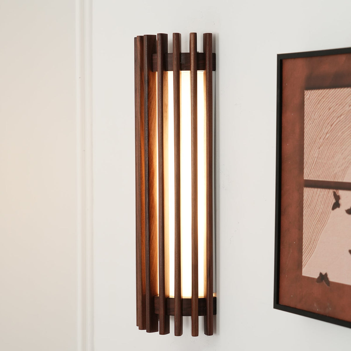 Contemporary Acrylic Vertical Linear Wall Light 1-Light