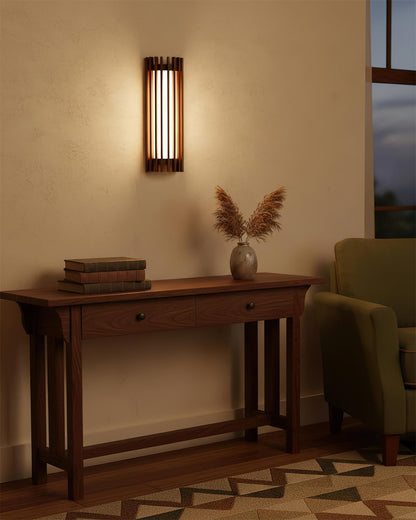 Contemporary Acrylic Vertical Linear Wall Light 1-Light