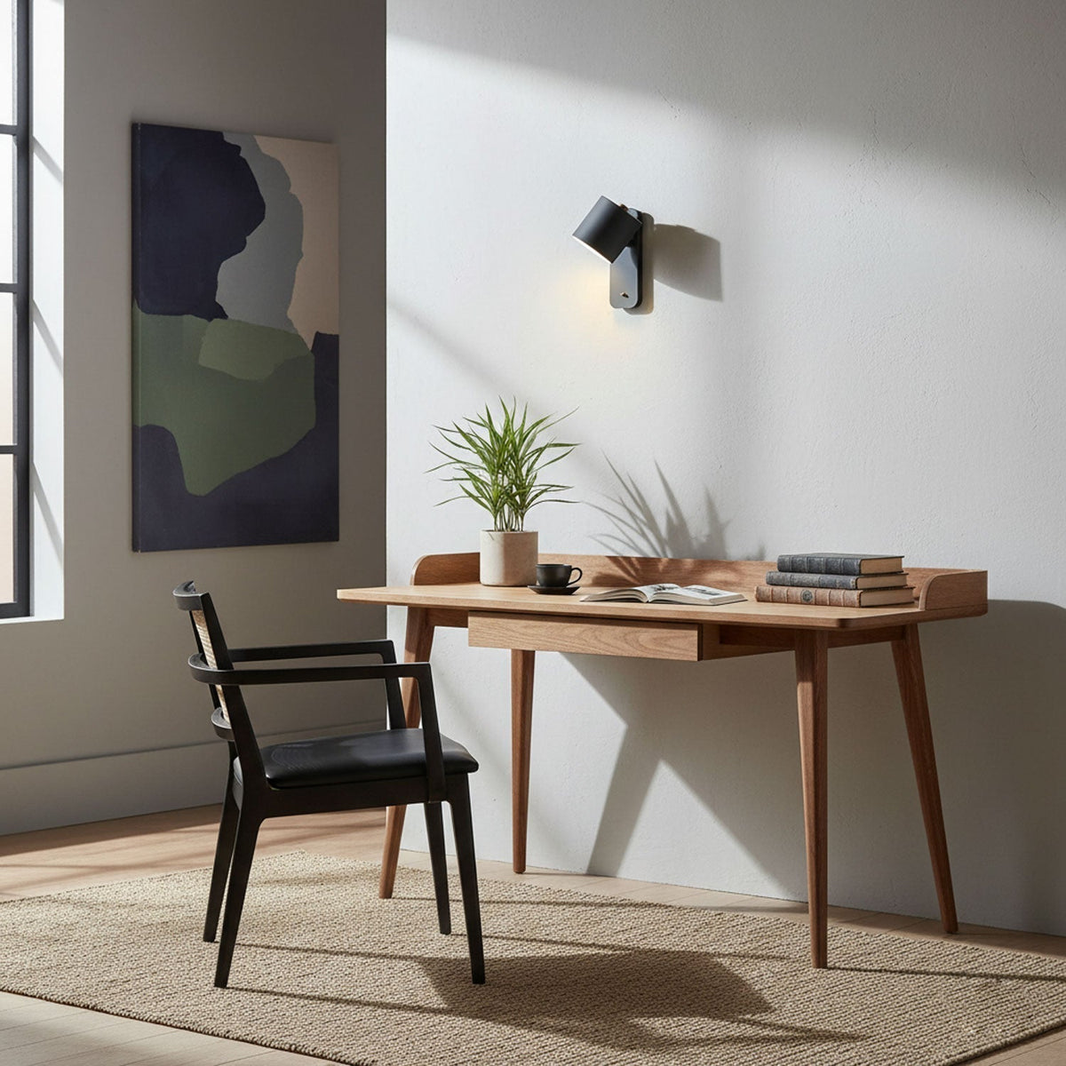 Contemporary Minimalist Rotatable Cylinder LED Wall Sconce 1-Light