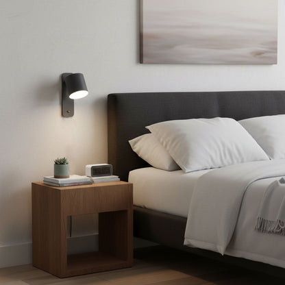Contemporary Minimalist Rotatable Cylinder LED Wall Sconce 1-Light