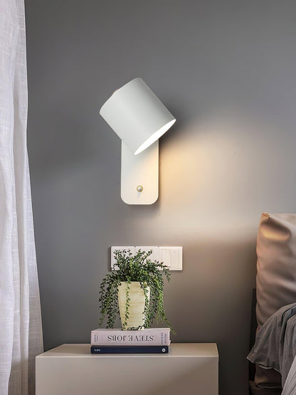 Contemporary Minimalist Rotatable Cylinder LED Wall Sconce 1-Light
