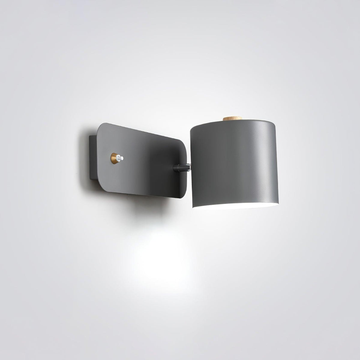 Contemporary Minimalist Rotatable Cylinder LED Wall Sconce 1-Light
