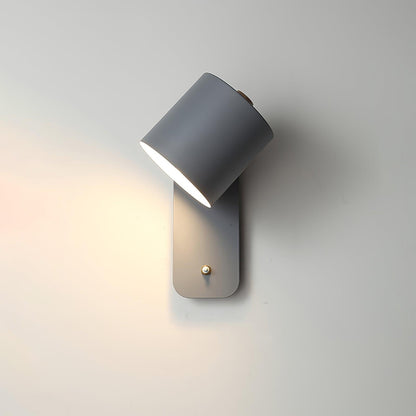 Contemporary Minimalist Rotatable Cylinder LED Wall Sconce 1-Light