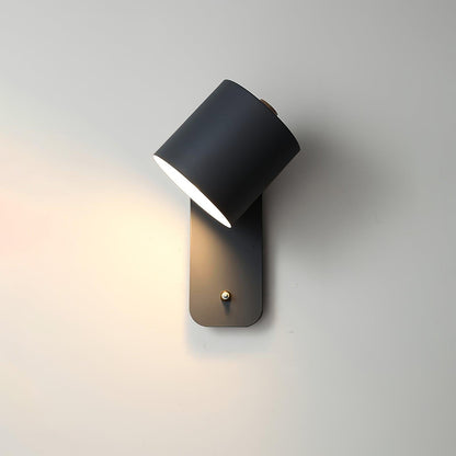 Contemporary Minimalist Rotatable Cylinder LED Wall Sconce 1-Light