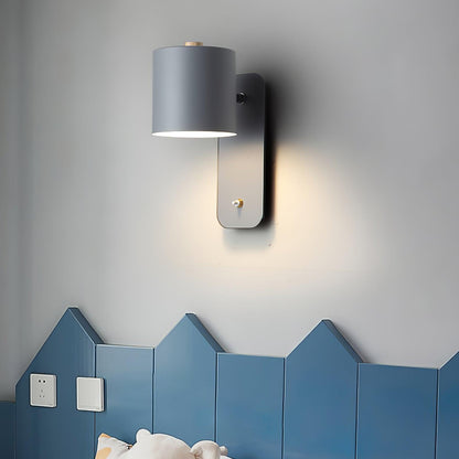Contemporary Minimalist Rotatable Cylinder LED Wall Sconce 1-Light