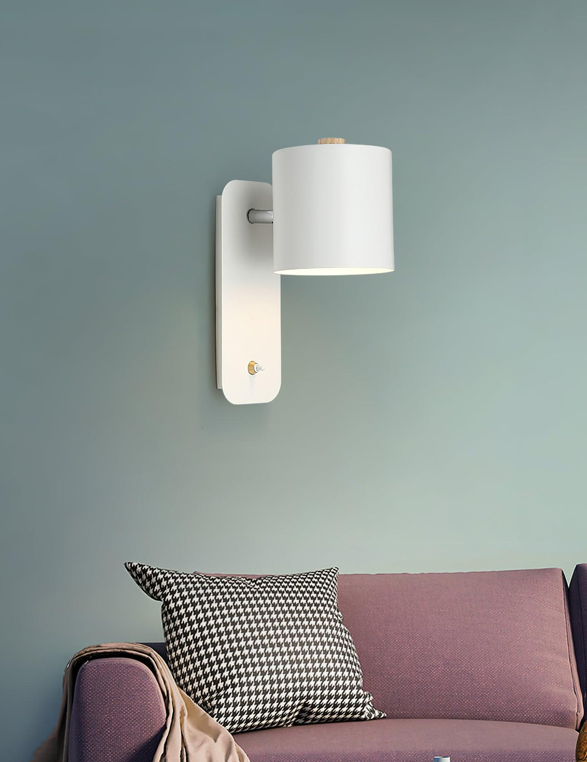 Contemporary Minimalist Rotatable Cylinder LED Wall Sconce 1-Light