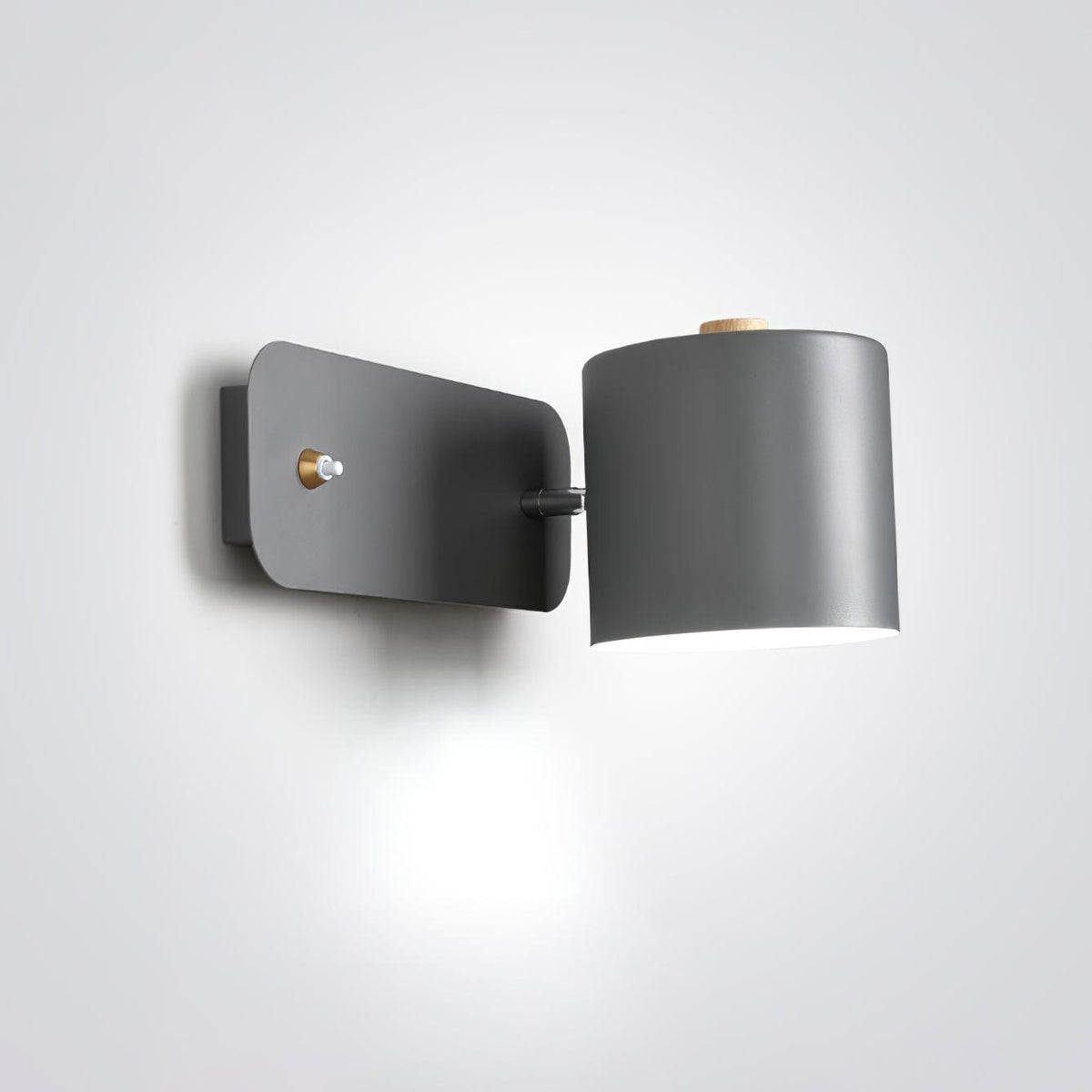 Contemporary Minimalist Rotatable Cylinder LED Wall Sconce 1-Light