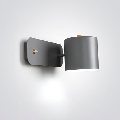 Contemporary Minimalist Rotatable Cylinder LED Wall Sconce 1-Light
