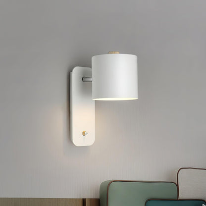 Contemporary Minimalist Rotatable Cylinder LED Wall Sconce 1-Light