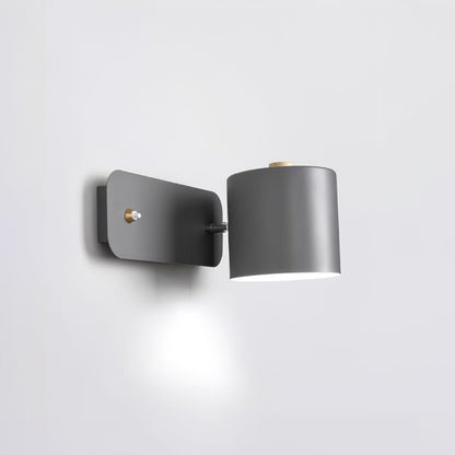 Contemporary Minimalist Rotatable Cylinder LED Wall Sconce 1-Light