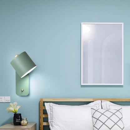 Contemporary Minimalist Rotatable Cylinder LED Wall Sconce 1-Light