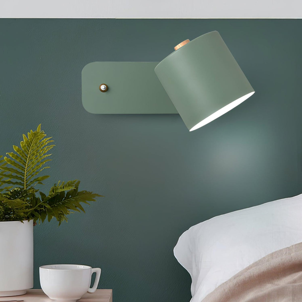 Contemporary Minimalist Rotatable Cylinder LED Wall Sconce 1-Light