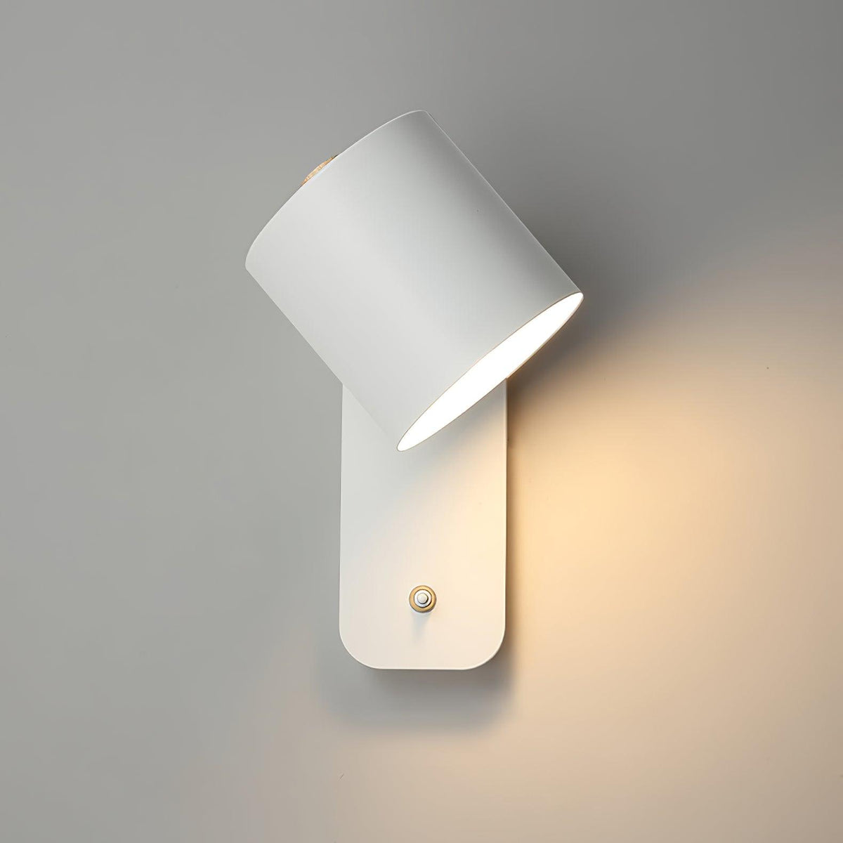 Contemporary Minimalist Rotatable Cylinder LED Wall Sconce 1-Light
