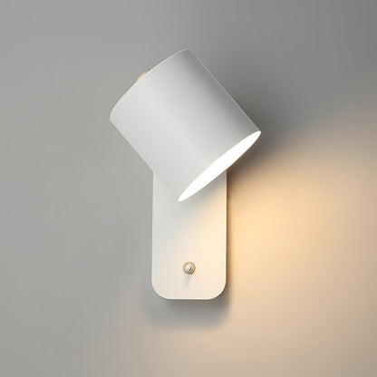 Contemporary Minimalist Rotatable Cylinder LED Wall Sconce 1-Light