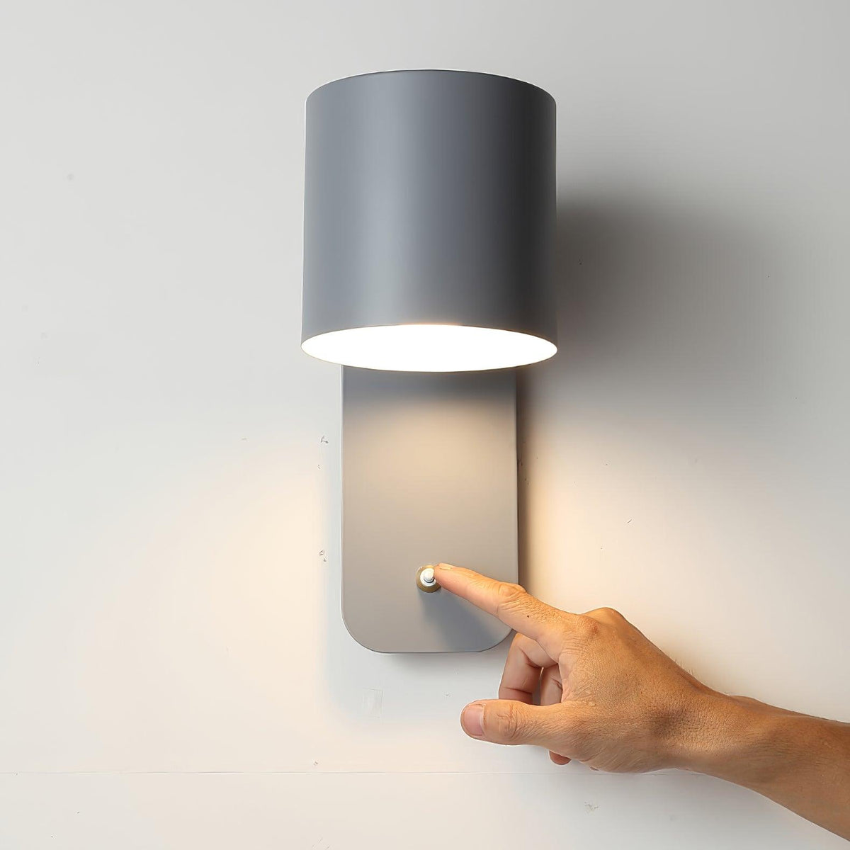 Contemporary Minimalist Rotatable Cylinder LED Wall Sconce 1-Light