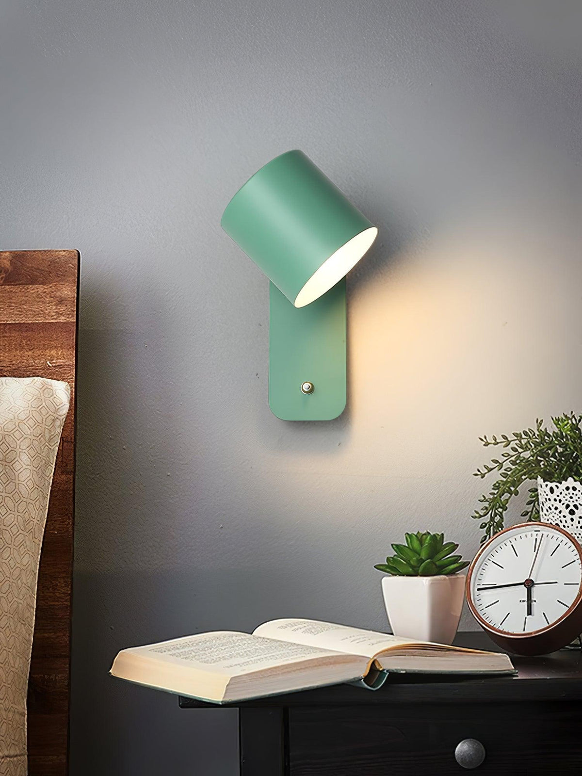 Contemporary Minimalist Rotatable Cylinder LED Wall Sconce 1-Light