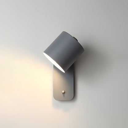 Contemporary Minimalist Rotatable Cylinder LED Wall Sconce 1-Light