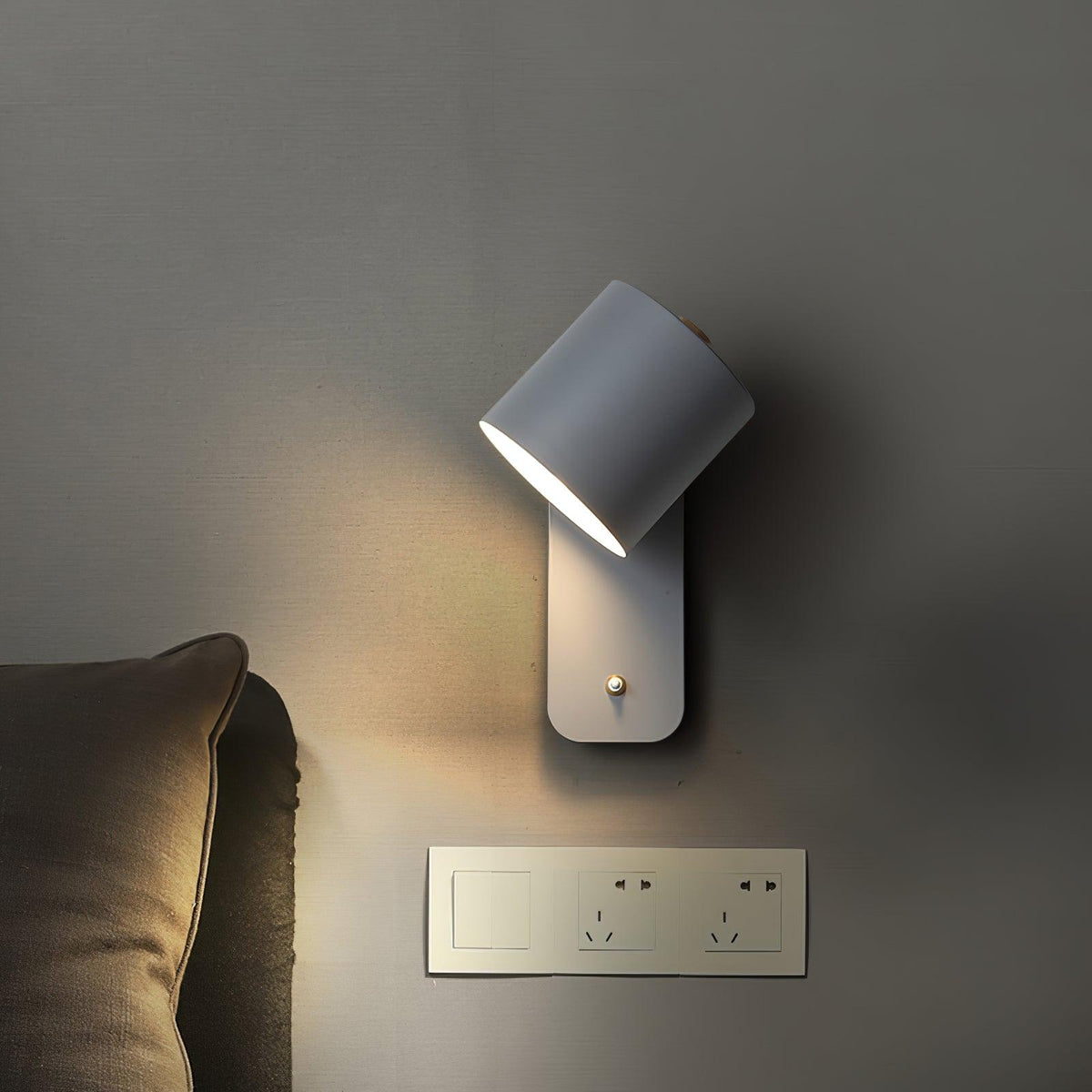 Contemporary Minimalist Rotatable Cylinder LED Wall Sconce 1-Light