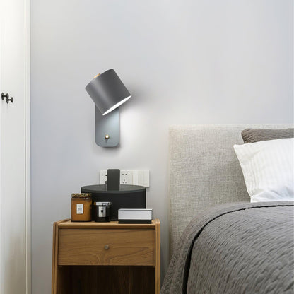 Contemporary Minimalist Rotatable Cylinder LED Wall Sconce 1-Light