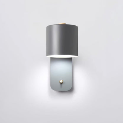 Contemporary Minimalist Rotatable Cylinder LED Wall Sconce 1-Light