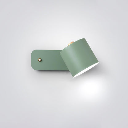 Contemporary Minimalist Rotatable Cylinder LED Wall Sconce 1-Light