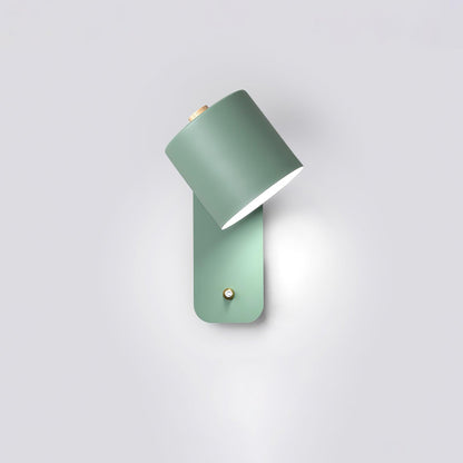 Contemporary Minimalist Rotatable Cylinder LED Wall Sconce 1-Light