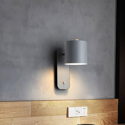 Contemporary Minimalist Rotatable Cylinder LED Wall Sconce 1-Light