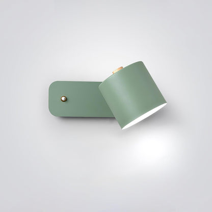Contemporary Minimalist Rotatable Cylinder LED Wall Sconce 1-Light