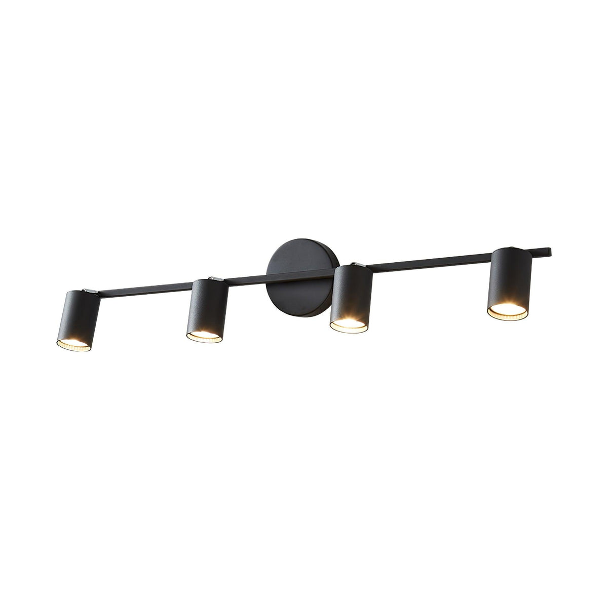 Contemporary Brass Double Cylinder Adjustable Wall Spotlight