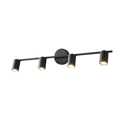 Contemporary Brass Double Cylinder Adjustable Wall Spotlight