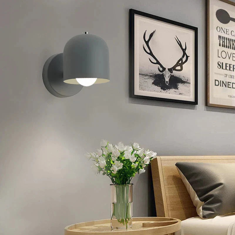 Contemporary Macaron Dome Wall Sconce LED 1-Light